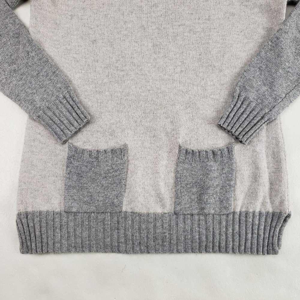 Sundance Cashmere Angora Blend Sweater Womens Small Gray Wool Pocket Pullover - Picture 2 of 8